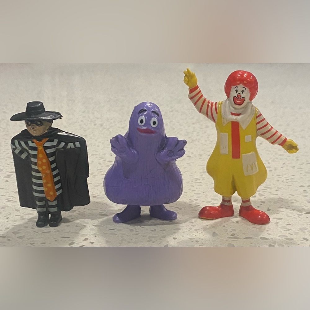Vintage 1985 McDonalds pvc character collectibles Retro 80s